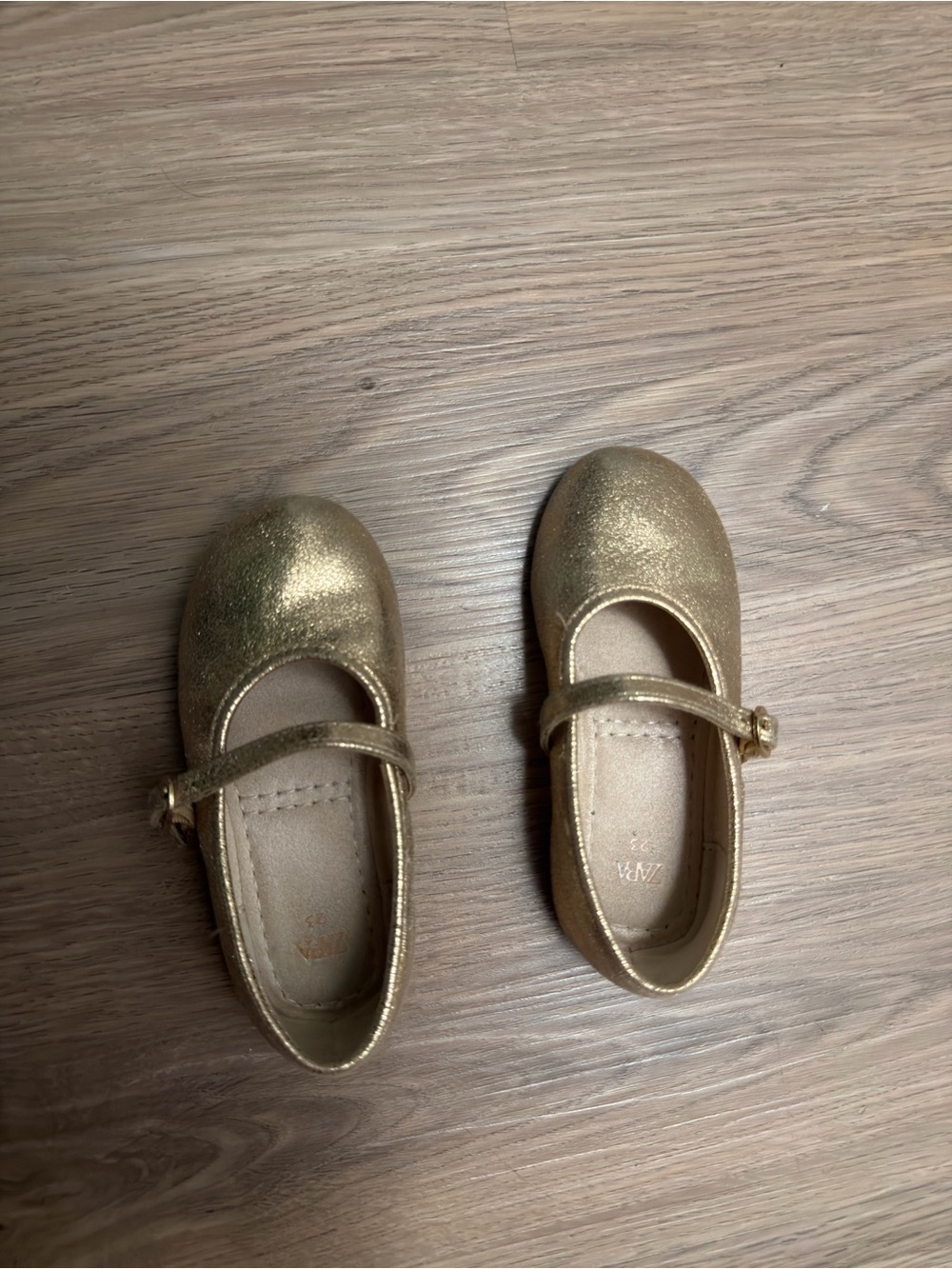 Girls' Gold Mary Jane Dress Shoes